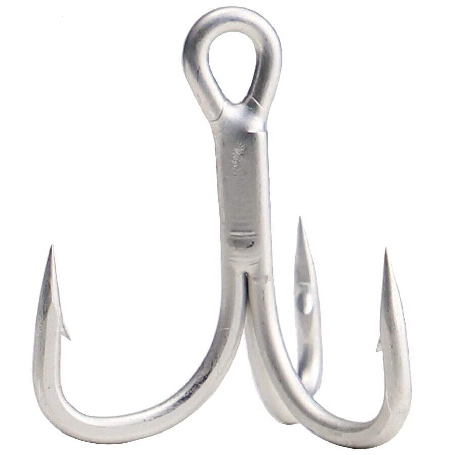 100PCS 3X Treble Hooks Saltwater Big Game Fishing Hooks Ultra Strong High Carbon Steel