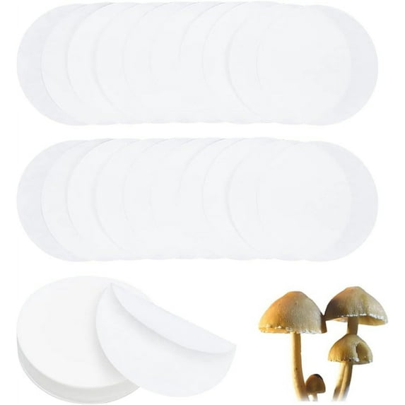 100PCS 90 mm Qualitative Filter Discs Cellulose Filter Paper Circular Funnel Filters Medium Speed Extract Filtration Ashless