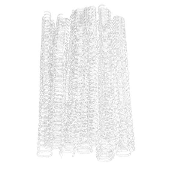 100PCS A4 Binding Wire 1/2in Diameter 34 Double Loop 3:1 Pitch Nylon Coated Iron Wire Binding Spine