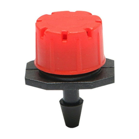 100PCS Adjustable Watering Sprinklers for Micro Drip Irrigation System, Anti-Clogging Emitter Dripper Red Garden Supplies (Drip Irrigation Part)