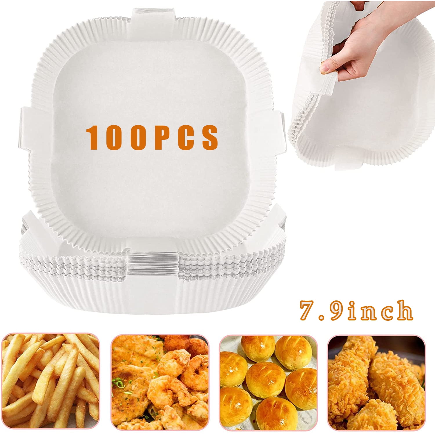 100pcs Air Fryer Baking Paper Sheets – Square, Non-Stick, Oil-Proof & Dishwasher Safe Liners - View #7