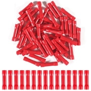 100PCS Assorted Butt Splice Crimp Connector 16-22AWG Insulated Electrical Straight Wire Terminal Connectors for Electrical Connection
