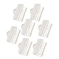 thumbnail image 1 of HOOWIFFY 100Pcs Beige Textured Crimp End Clamps Buckles for Jewelry Making and Crafting Supplies, 1 of 6