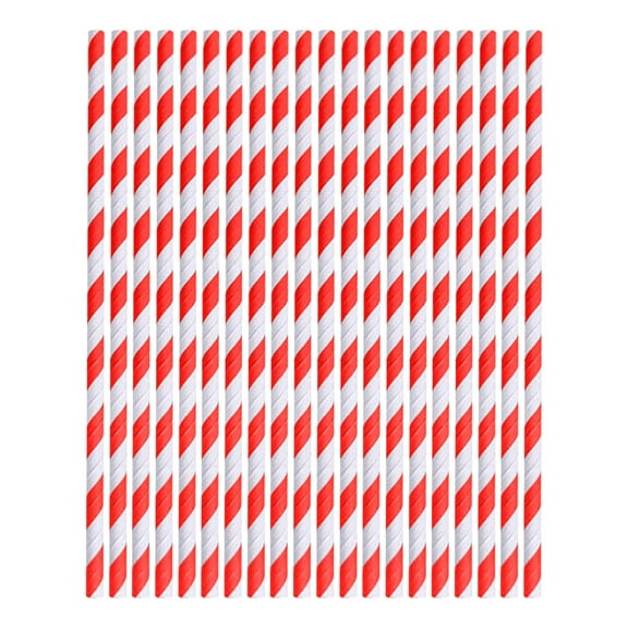100PCS Biodegradable Paper Straws Bulk, Assorted Rainbow Colors Striped Drinking Straws for Juice, shakes, Cocktail, Coffee,Soda, Milkshakes, Smoothies,Celebration Parties and Arts Crafts Projects