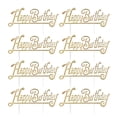 thumbnail image 1 of HOOWIFFY 100PCS Cake Decorating Toppers Golden Plastic for Cakes, 1 of 4