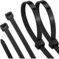 thumbnail image 1 of 100PCS Black Nylon Cable Ties 200mm×4.8mm Multi-Purpose For Home Storage, Outdoor Cable Management, Fencing, Hanging Items, Etc., 1 of 7