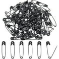 thumbnail image 1 of 100PCS Black Safety Pins Colored Safety Pins Bulk Sewing Pins for DIY Craft Making and Clothing Knitting Stitch Marker, 1 of 9