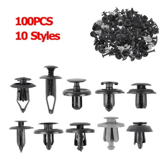 100PCS Bumper Clips Retainer Rivet FENDER TRIM Car Auto Push Pin