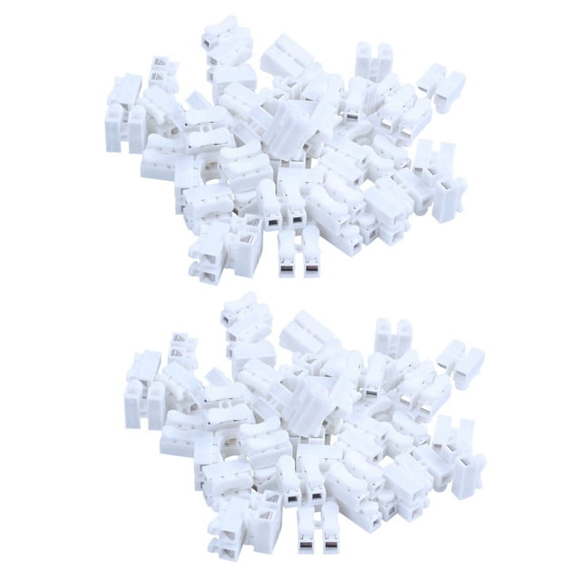 Quick Spring Connector 100PCS CH2 Spring Quick Wire Connector Cable Clamp Terminal Block ...