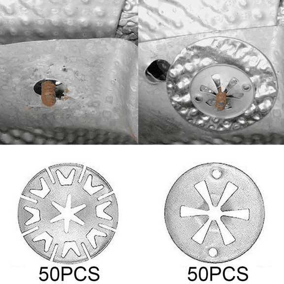 100PCS Car Heat Shield Clips for Undertray Exhaust Repair with Washers