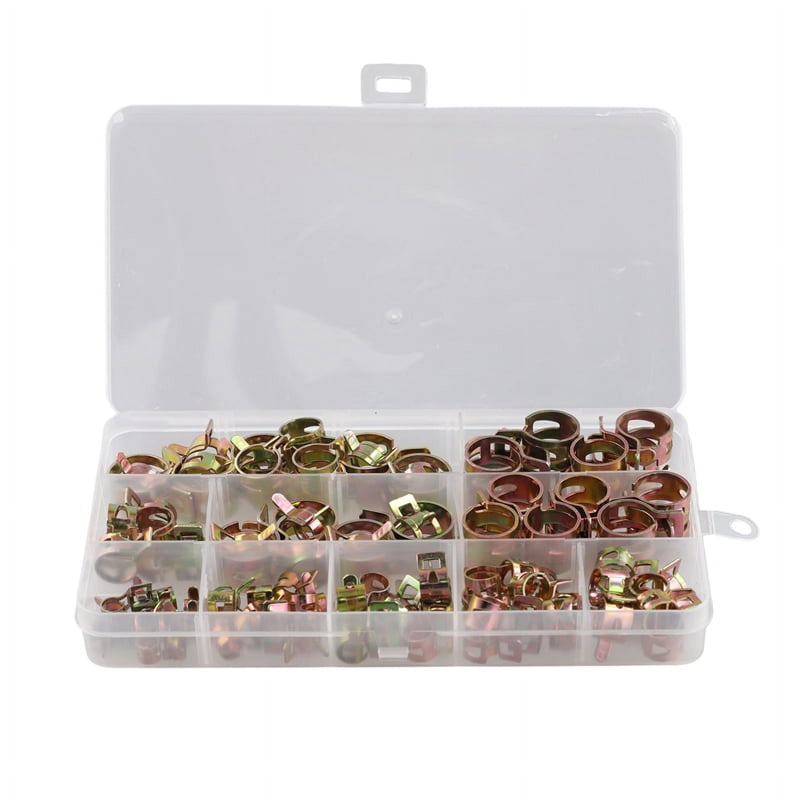 Spring Clips Cars 100PCS Car Truck Spring Clips Oil Water Hose Clip Pipe Tube Clamp ...