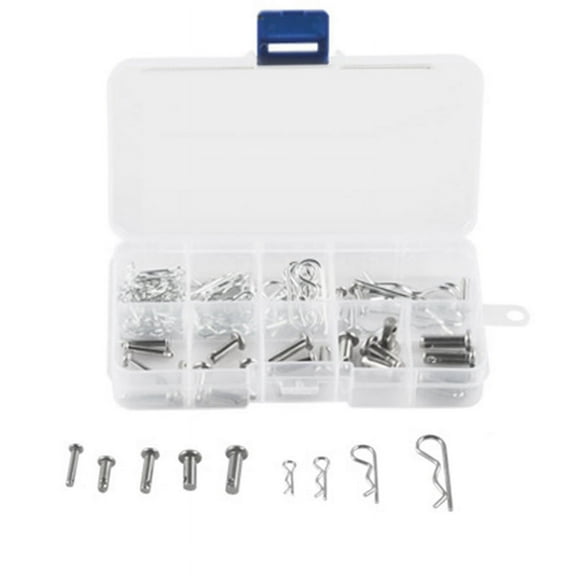 100PCS Carbon Steel Zinc Plated R Hitch Pin Tractor Clip Cotter Pin