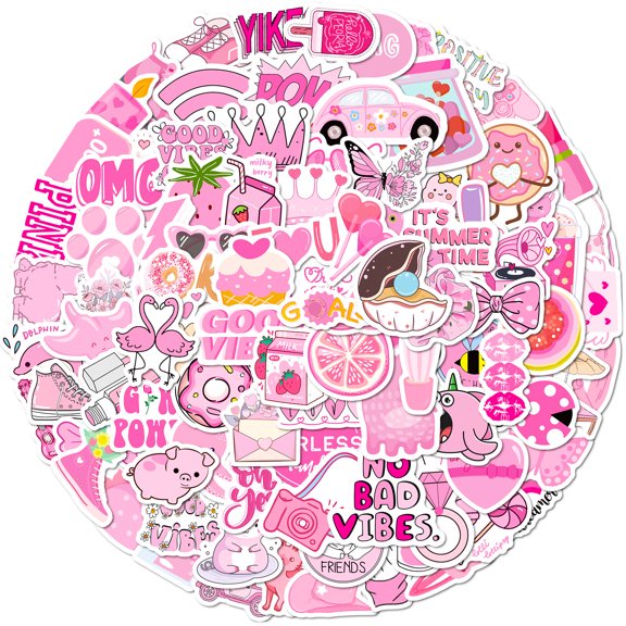 100PCS Cartoon Stickers for Kids, Cute Animal Water Bottle Stickers, Vinyl Decals for Skateboards, Laptops, Phone Cases, Scrapbooks, DIY Craft Decoration for Boys Girls