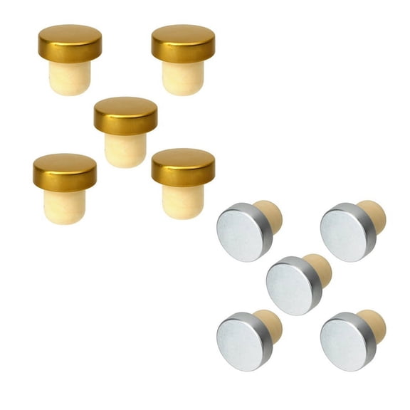 100PCS Champagne Rubber Bottle Cap Cover Wine Stopper Kitchen Bar Supplies Bottle Sealing Plug Bar Tool Beer Soda Cork