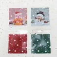 100PCS Christmas Cookies Candy Bags Party Selfstick Gift Wrapping Bags