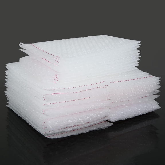 100PCS Clear Self-Seal Bubble Pouches, 5x7 Inches, Plastic Bubble Bags for Packing, Shipping, Storage