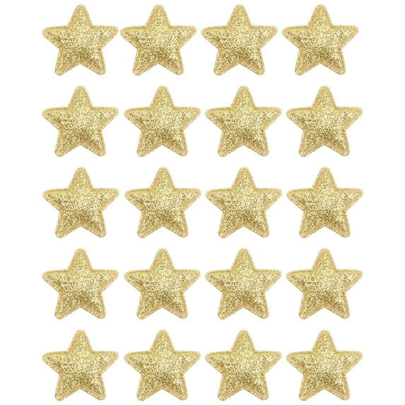 100PCS Star Cloth Patches Set, Delicate Applique Craft Accessories for Christmas, Sewing, Clothing Decoration