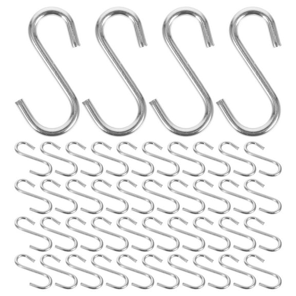 Minkissy Tiny S Hooks Stainless Steel Securing Items DIY Enthusiasts Dorm 100PCS