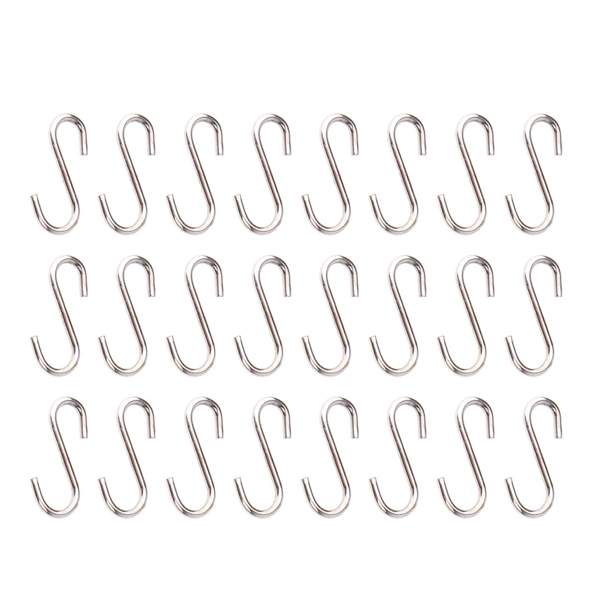 100PCS DIY Mini Sshaped Hooks Sturdy Sshaped Hooks Stainless Steel S