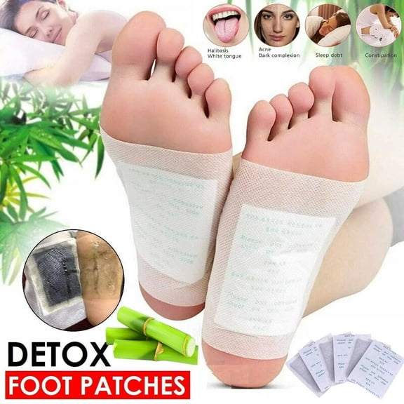100PCS Detox Foot Pads Detox Foot Pads to Remove Toxins Original Deep Cleansing Foot Pads Premium Natural Bamboo Foot Pads Cleanse, Moisturize & Energize for Men Women(50 Pads + 50 Adhesives)