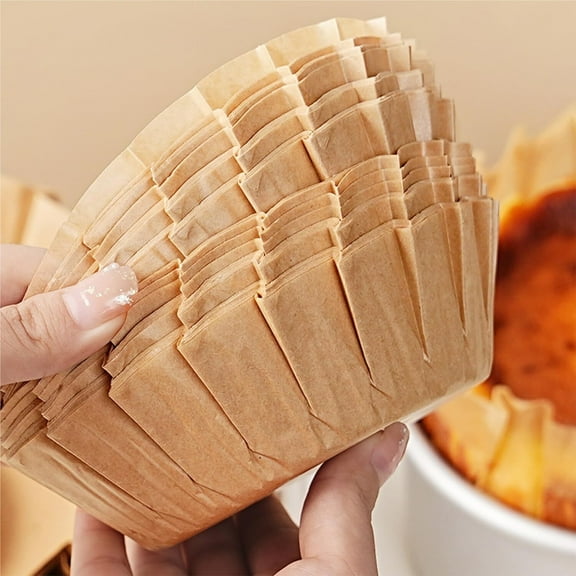 100PCS Disposable Air Fryer Liners, 4/6/8 Inch Round, Non-Stick Parchment Paper for Baking Oven & Microwave