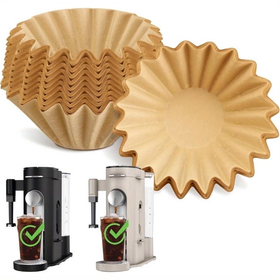100PCS Disposable Coffee Paper Filters for Pod & Grounds Specialty Single-Serve Coffee Maker, Coffee Filter Compatible with Ninja PB051 PB041 Coffee Maker