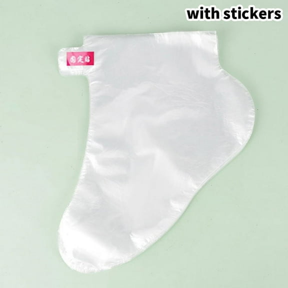 100PCS Disposable Foot Film Cover Lengthened Bag Anti-Dry Cracking Foot Film Foot Cover Waterproof Shoe Cover Plastic Foot Cover