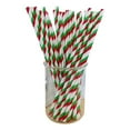 thumbnail image 1 of 100PCS Disposable Paper Straws,Colorful Paper Straws Be Used For Drinking/Decoration at Birthday/Anniversary/Wedding/Holiday/Celebrations/Party (Striped Star Graphic), 1 of 7