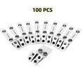 thumbnail image 1 of FZENeast 100PCS Metal Badge Clips with Strap Adapter Clips for Name Badge Holders, 1 of 7