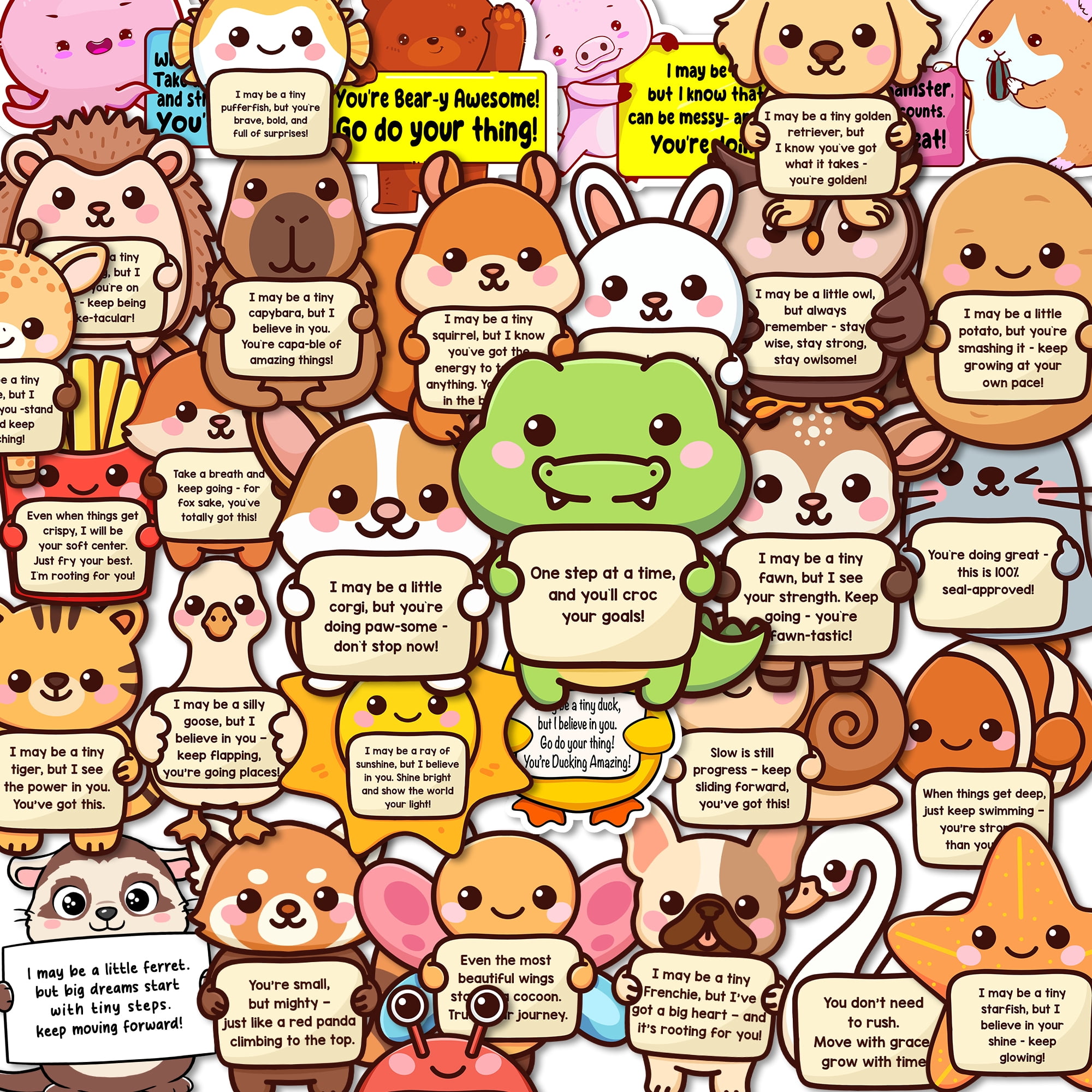 100PCS Emotional Support Animal Stickers – Affirmation Sticker Pack for ...