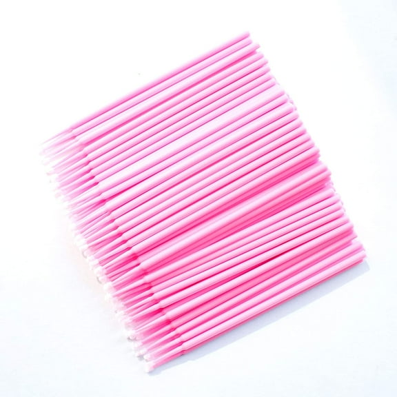100PCS False Eyelashes Cotton Micro Swabs For Eyelash Extensions Disposable Applicators Brush Individual Lashes Brush Clean Mascara Makeup Tools