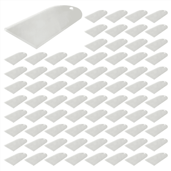 100PCS Frosted Acrylic Wedding Blank Place Card Clear Arch Gift Tag Name Plate Seating Chart DIY Mark for