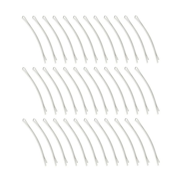 100PCS Girls Bobby Pin Simple Hair Clip Decorative Hairpin Metal Side Barrette (White)