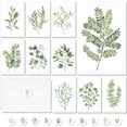 thumbnail image 1 of 100PCS Greenery Blank Cards and Envelopes Bulk 4x6 Inch Watercolor Botanical Greeting Cards With Envelopes Stickers Green Leaves Plants Thank You Note Card For Birthday Baby Bridal Shower Wedding, 1 of 7