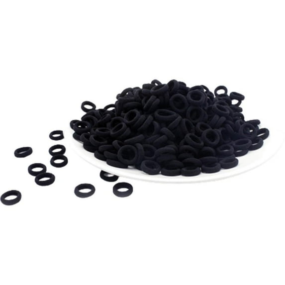 100PCS Hair Ties, Cute Elastic No Crease Tiny Hair Band Rope Ponytail Holder Black Traceless Accessories Hair Scrunchies for Girls Women Teen Kids