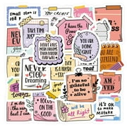 100PCS Inspirational Quote Sticky Notes Positive Affirmation Self Care Messages for Journaling Planning and Daily Motivation