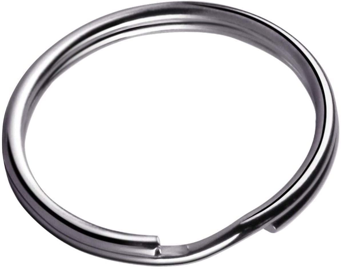 100pcs Black Small Key Ring Split Ring Metal Round Rings 1513mm Keychain  Rings 