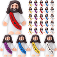 thumbnail image 1 of 100PCS Little Jesus Figures, Mini Jesus Figurines in Bulk, Multicolor Tiny Jesus Figures, Miniature Figurines to Hide and Seek Religious Gifts for Easter Egg Stuffers(5 Colors), 1 of 10