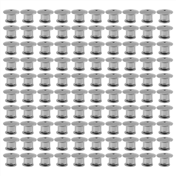 100PCS Locking Pin Back Retainer Buckle, Used for the of Metal Brooch Enamel Lapel
