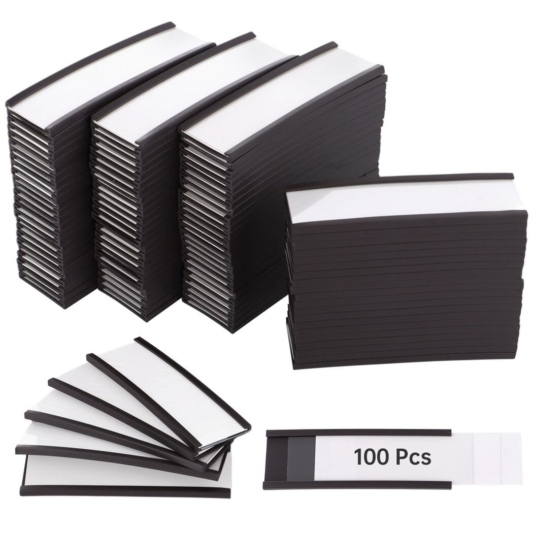 100PCS Magnetic Label Holders, 3