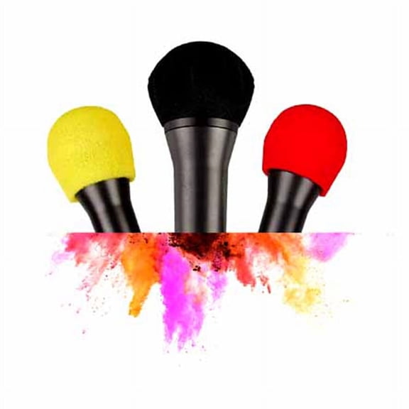 100PCS Microphone hygiene cover odor removal disposable mike sponge