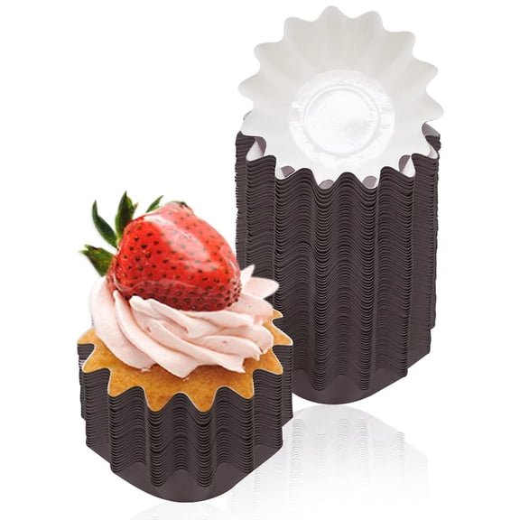 100PCS Muffin Cup, High Temperature Resistant Cake Paper Cup for Baking for Ice Shops and Bakeries Paper Dessert Cups