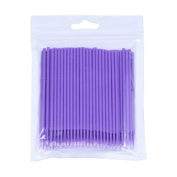 100PCS Multipurpose Micro Applicators Disposable Bendable Makeup Brushes