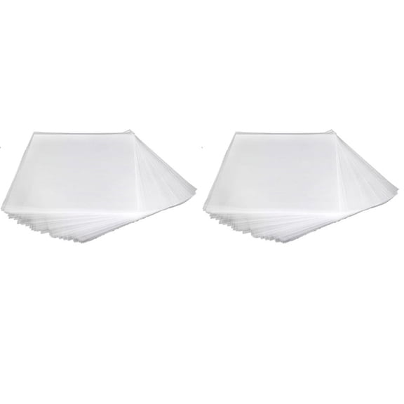 100PCS OPP Gel Record Protective Cover for Turntable Player LP Vinyl Record Bag Flat Open