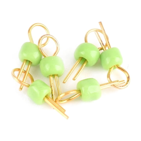 100PCS PCB Circuit Board Test Pin Point Bead Ceramic Gold Plated Copper Solder Probe Cylindrical Circuit Board Test Ring Bead