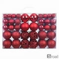 thumbnail image 1 of 100PCS Per Box Shatterproof Christmas Ball Ornaments, 18 Color Plastic Hanging Tree Decorations For Xmas Party Wedding Holiday Decor,red,Christmas, 1 of 20