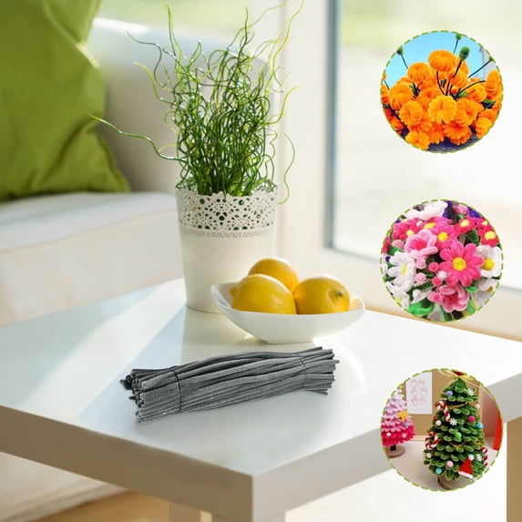 100PCS Pipe Cleaners Pipe Cleaners Crafts Pipecleaners Crafts Pipe Cleaners for Crafts Pipe Cleaners Candy Color Pipe Cleaners Set for DIY Arts Crafts Decoration