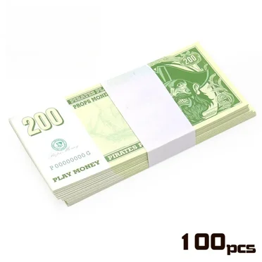 100PCS Pirate Currency Banknotes Props Festival Paper Money Toys New Face Value Prop Game Banknote Home Halloween Decor