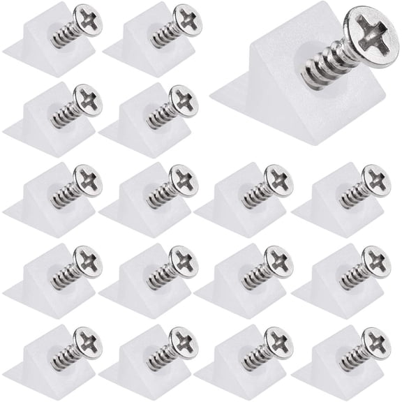 100PCS Plastic Back Drawer Supports, Drawer Repair Kit with Screws, Furniture Drawer Reinforcements, Sagging Repair Kit--