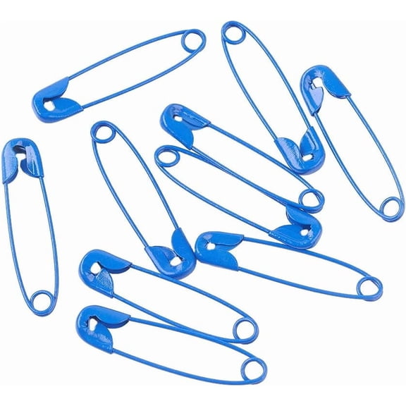100PCS Premium Safety Pins Colored Safety Pins Bulk Sewing Pins for DIY Craft Making and Clothing Knitting Stitch Marker-RoyalBlue